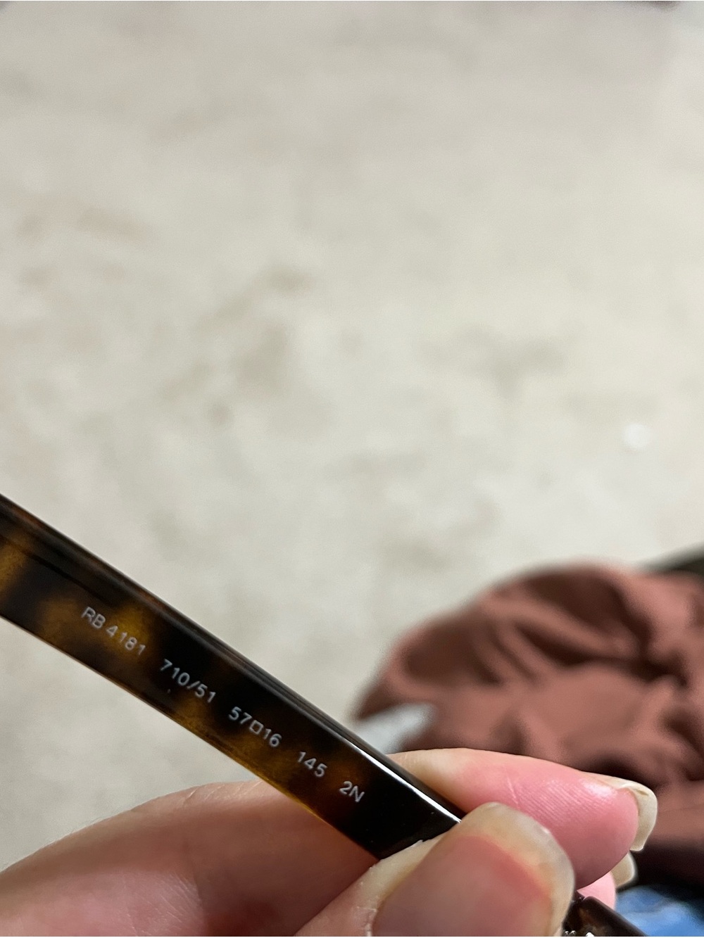 Ray-Ban Men’s Tortoise Shell Rectangular Optical Frames - Brown - Picture 3 of 3
